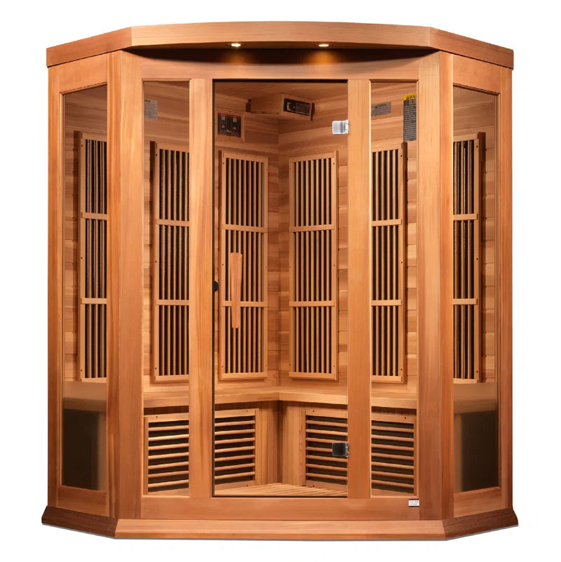 Dynamic Saunas 3 - Person Bluetooth Compatible FAR Infrared Sauna in Cedar